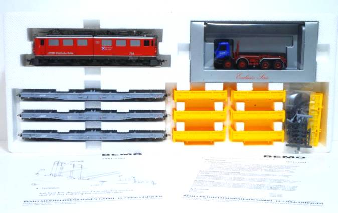 4 teilige rhb zuggarnitur bestehend aus 1 x ge 6